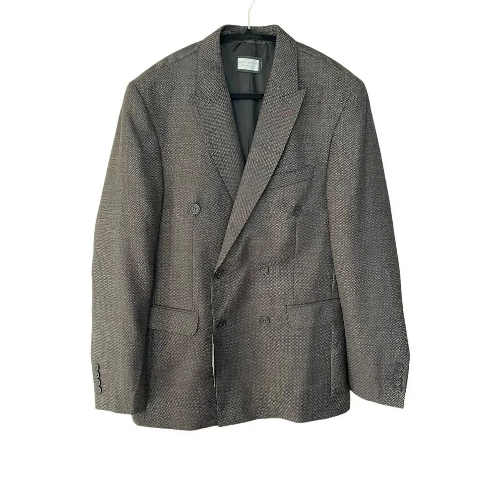 Ron Tomson men's double breasted blazer New with Tags size US 42 CAD-20-8